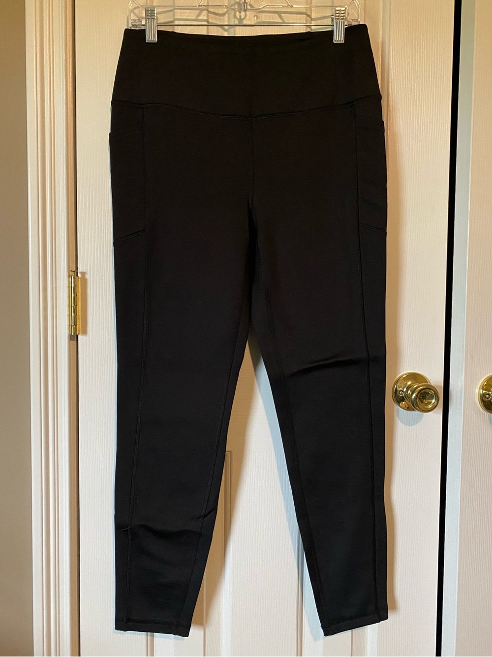 Women’s Spyder Active High-Waist Black Fleece Lined Leggings Size Large